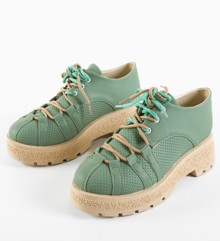 Pantofi Casual Memy Verzi - Confort și Stil - imagine 10