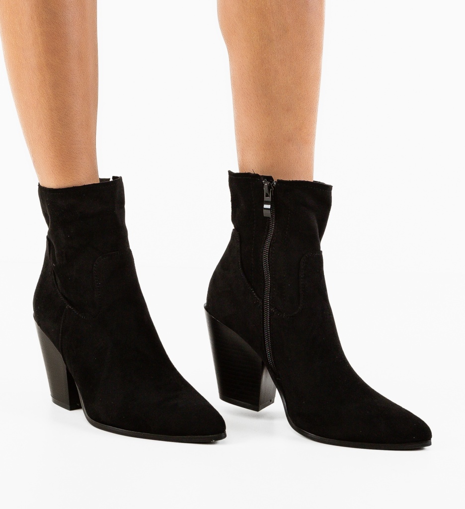 Botine Dama Eirian Negre | Eleganță și Stil