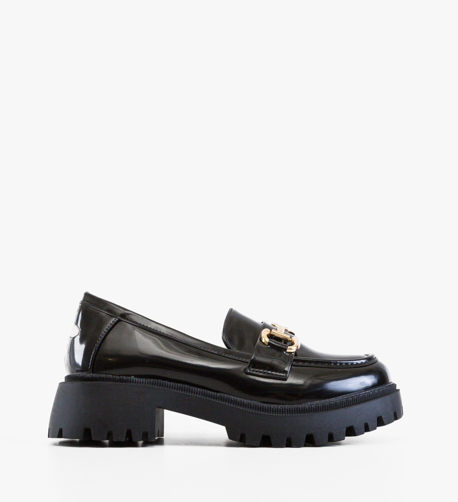 Pantofi Casual Dama Lisine Negri Confort - imagine 6