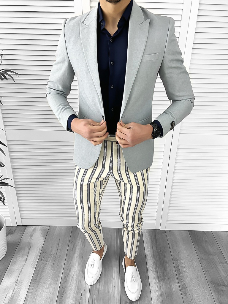 Tinuta Smart Casual Barbati 3 Piese Slim Fit