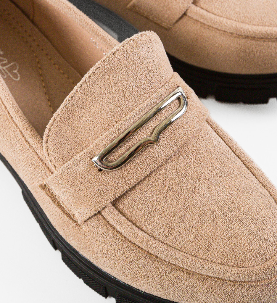 Pantofi Casual Tynos Bej | Confort & Eleganță - imagine 7