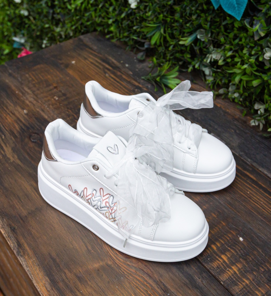 Sneakers Dama Ilius Argintii - Stil și Confort - imagine 5