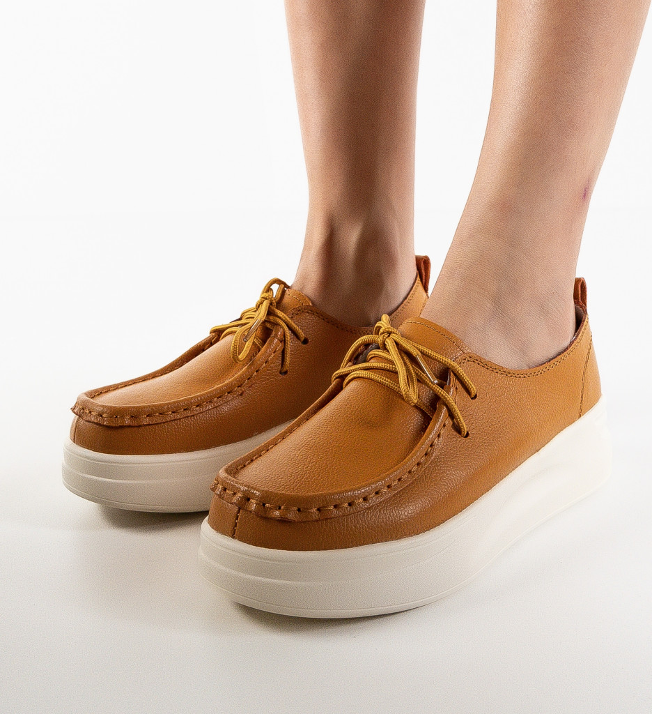 Pantofi Casual Jange Galbeni - Confort și Stil - imagine 3