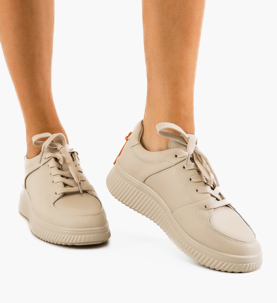 Sneakers Dama Honney Bej | Confort și Stil - imagine 2