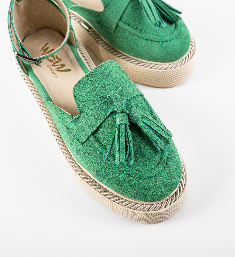 Pantofi Kalin Verzi | Stil Casual Confortabil - imagine 7