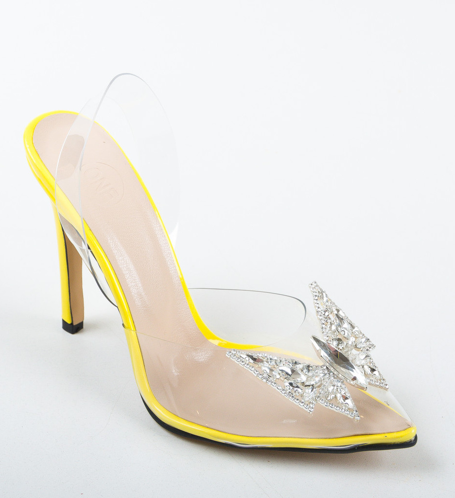 Pantofi Zeltis Galbeni cu Toc - Eleganță și Stil - imagine 5