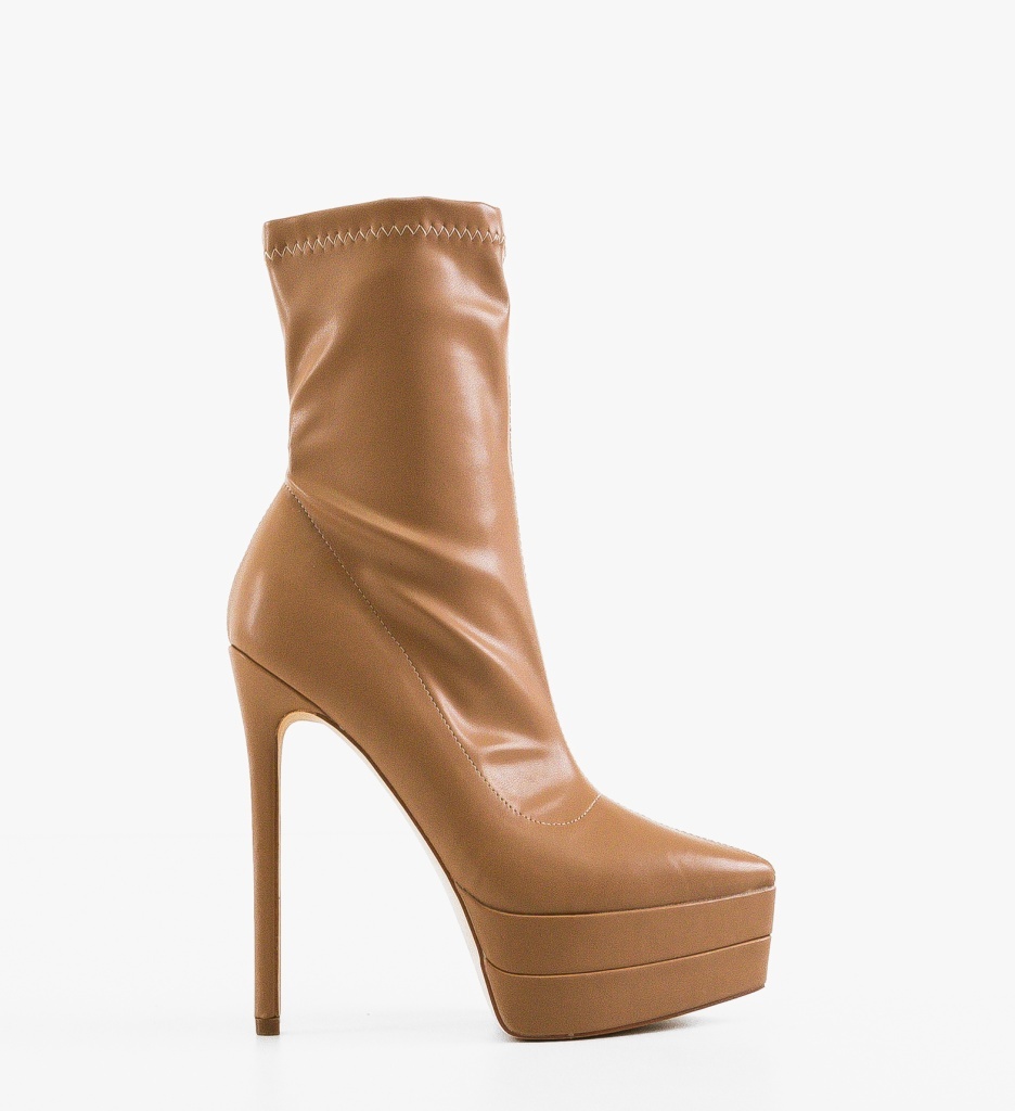Botine Kazmire Bej Depurtat - Eleganță Modernă - imagine 6