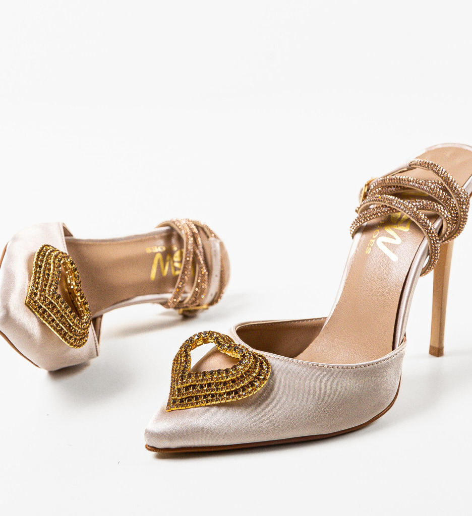 Pantofi Toc Bej Tabaga | Eleganță și Stil - imagine 7
