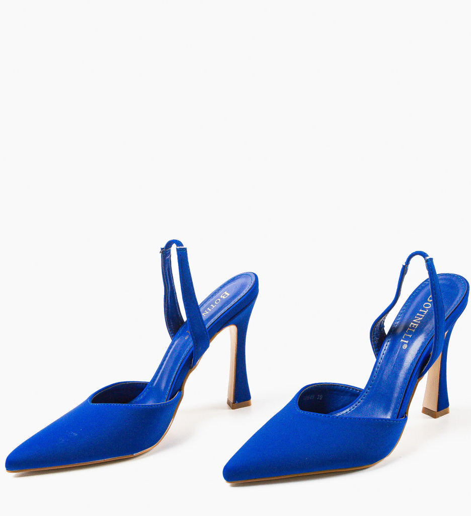 Pantofi Toc Vanty Albastri - Eleganță & Stil - imagine 5