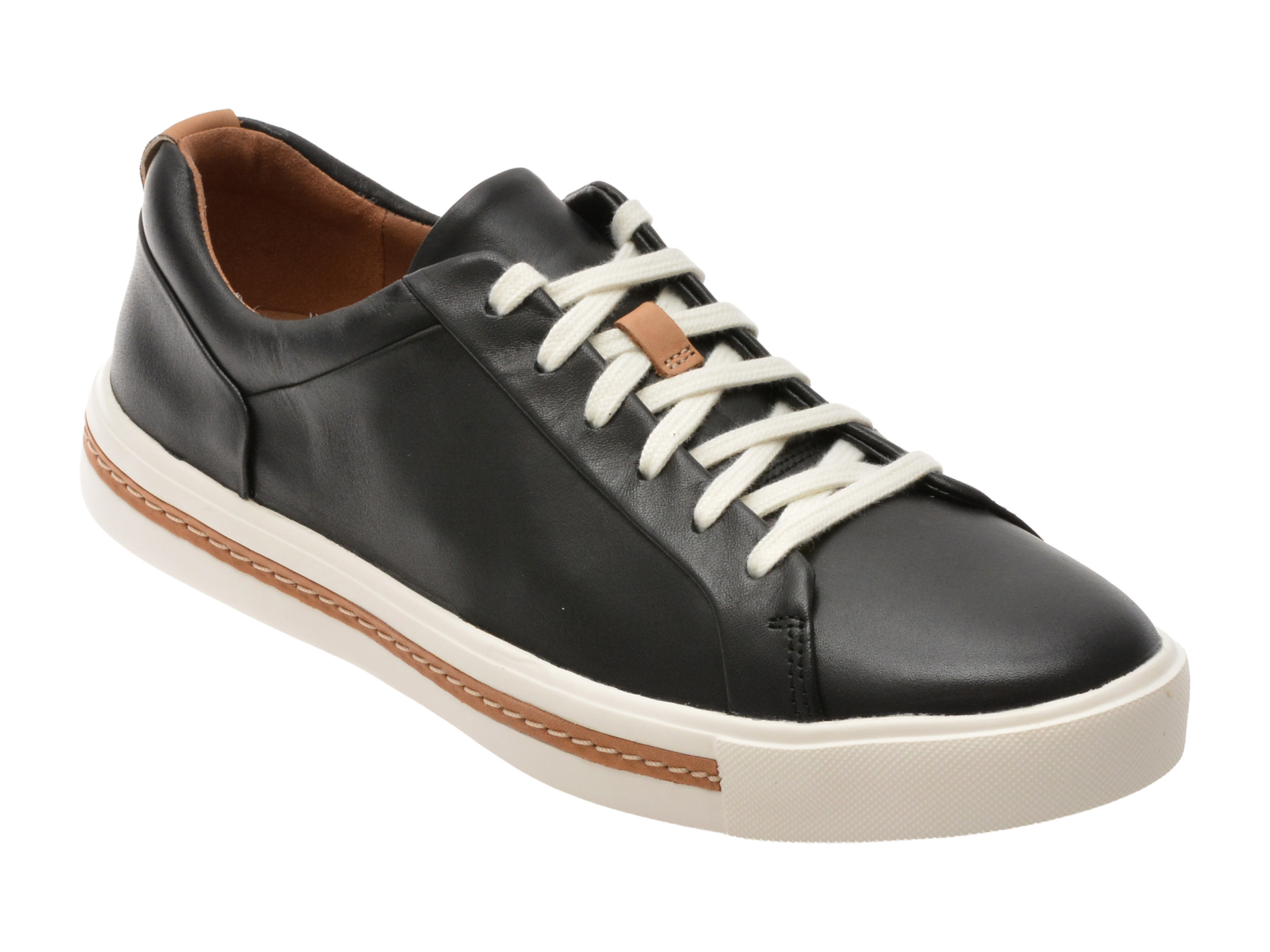 Pantofi Sport Clarks UNMALA Negri Piele Naturală Confort