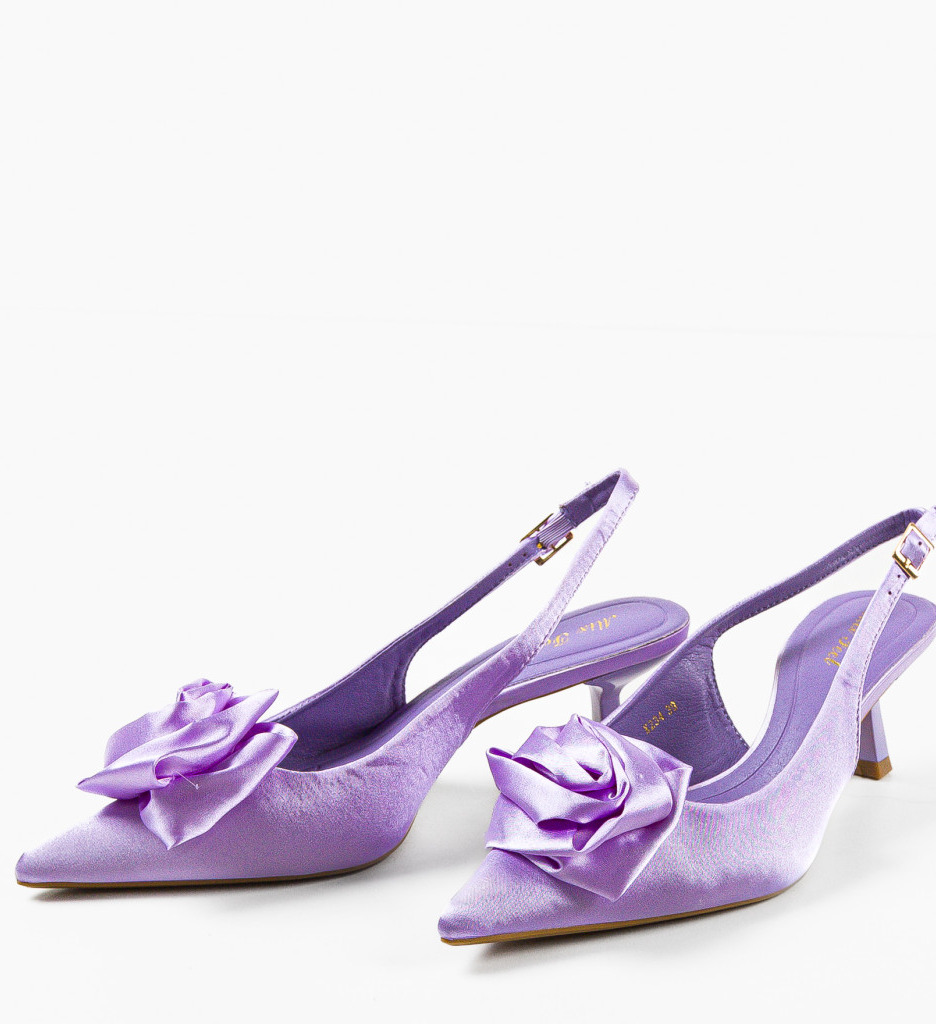 Pantofi cu Toc Marylene Mov - Eleganță și Stil - imagine 7