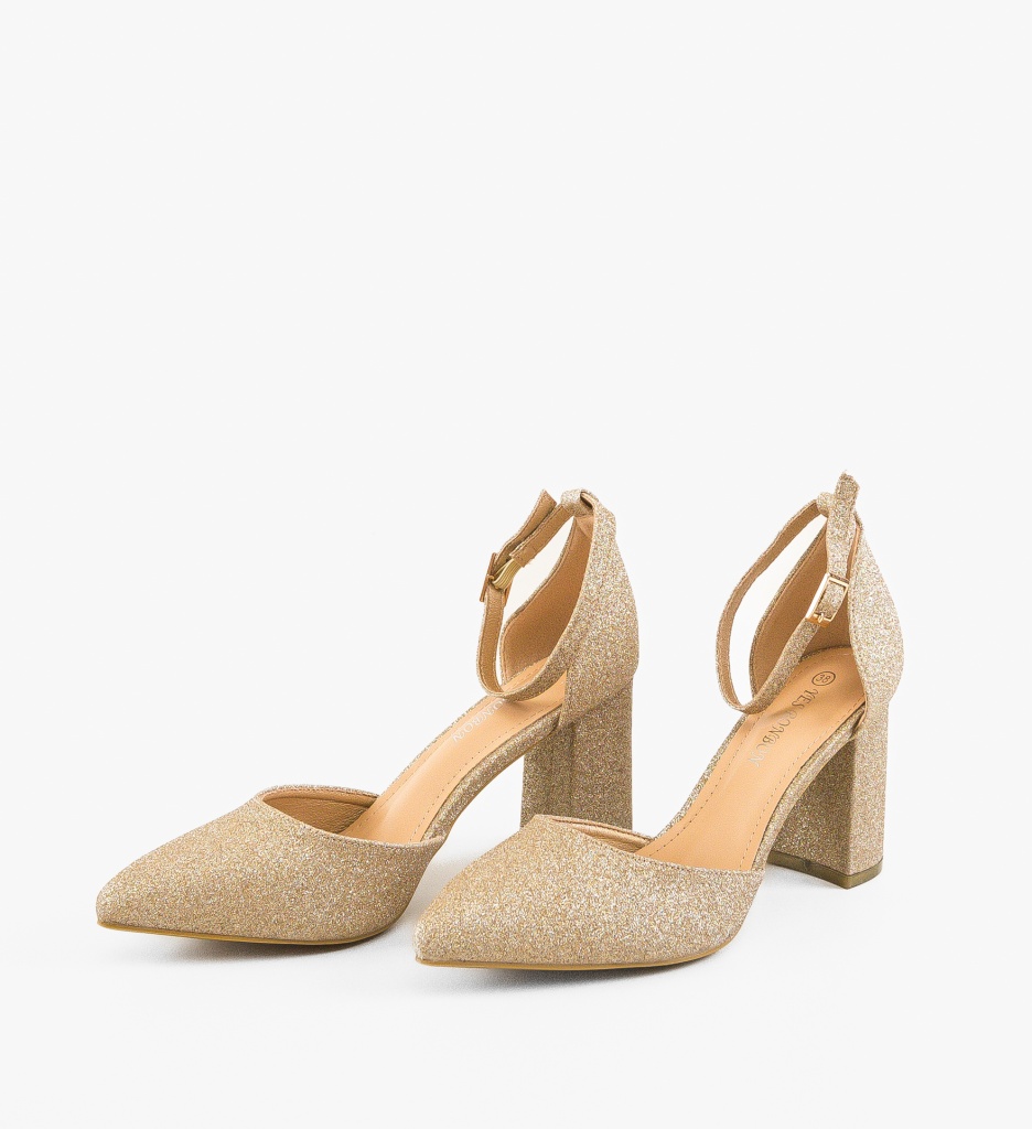 Pantofi Trinit Aurii - Eleganță și Stil - imagine 4