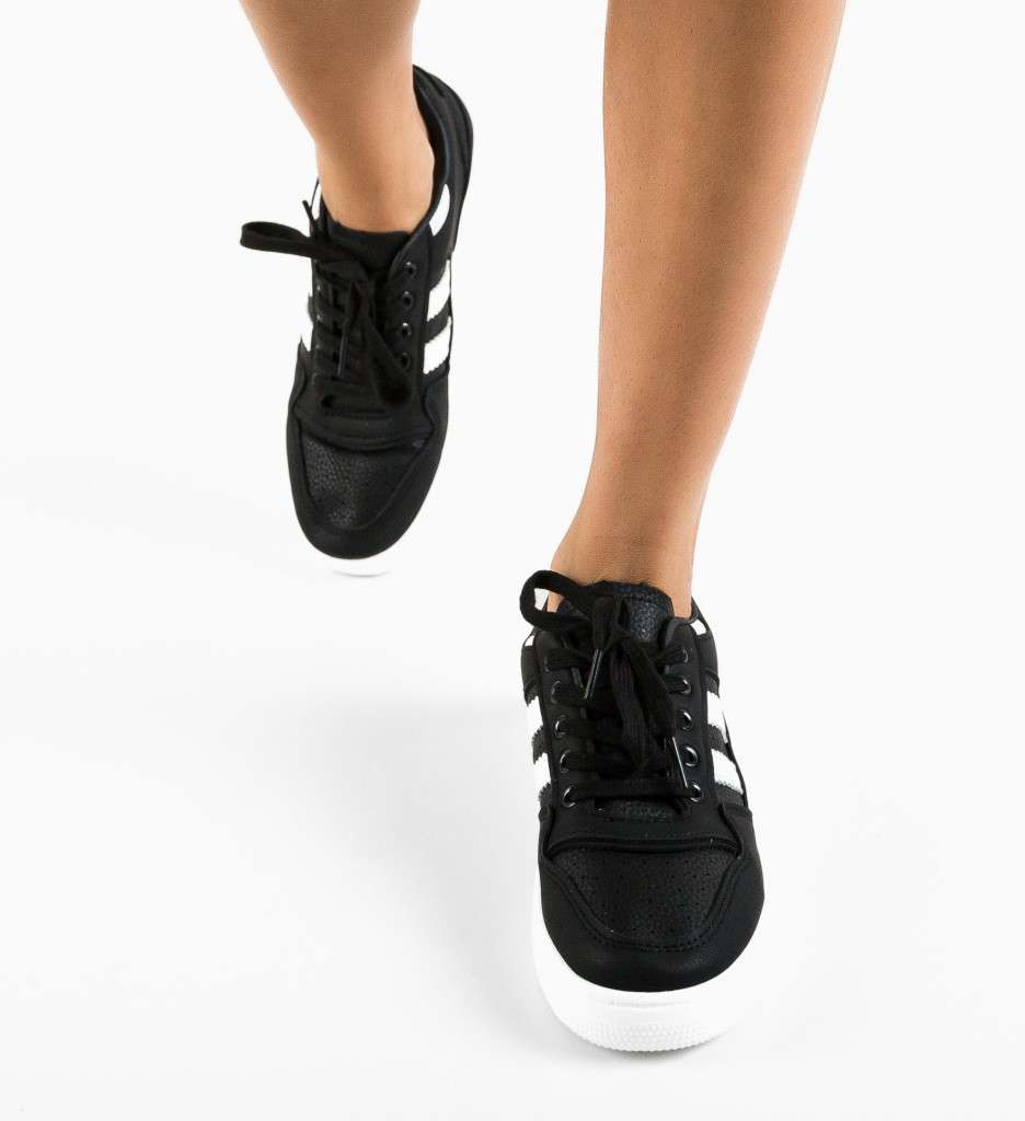 Pantofi Sport Mose Negri - Versatili și Moderni - imagine 2