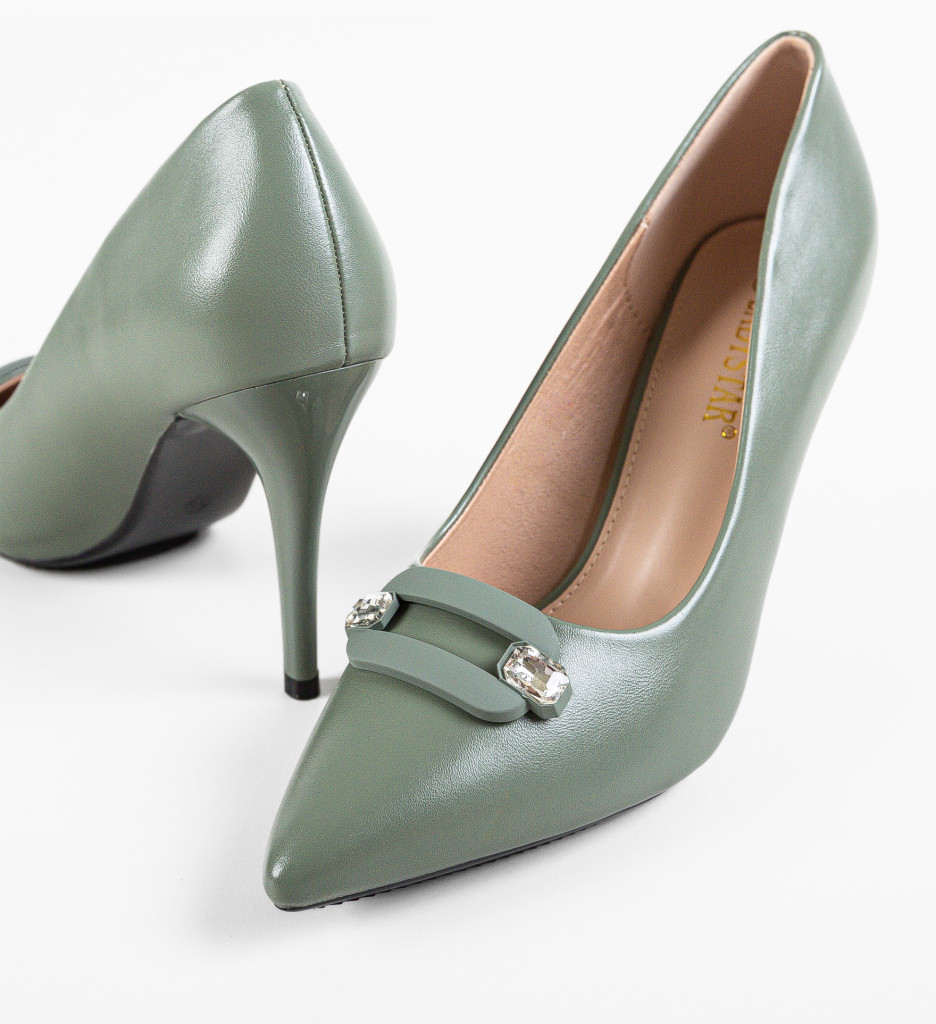 Pantofi Dama Maliro Khaki - Eleganță și Stil - imagine 8