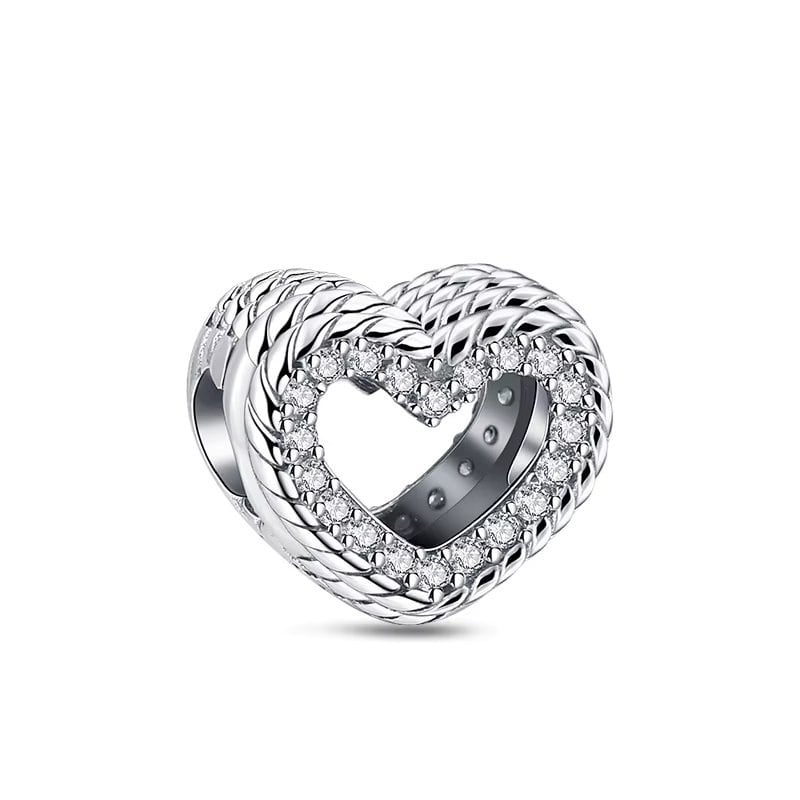 Charm Argint Inima Delis | Design Premium