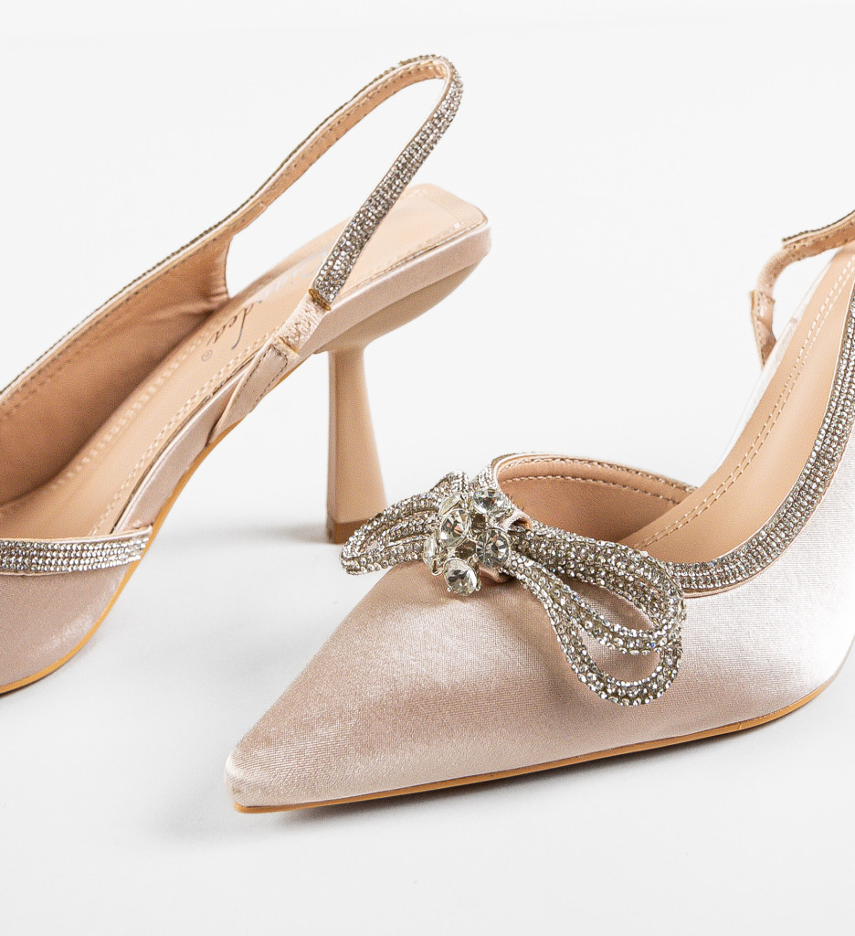 Pantofi cu Toc Maish Bej - Eleganță Asigurată - imagine 5