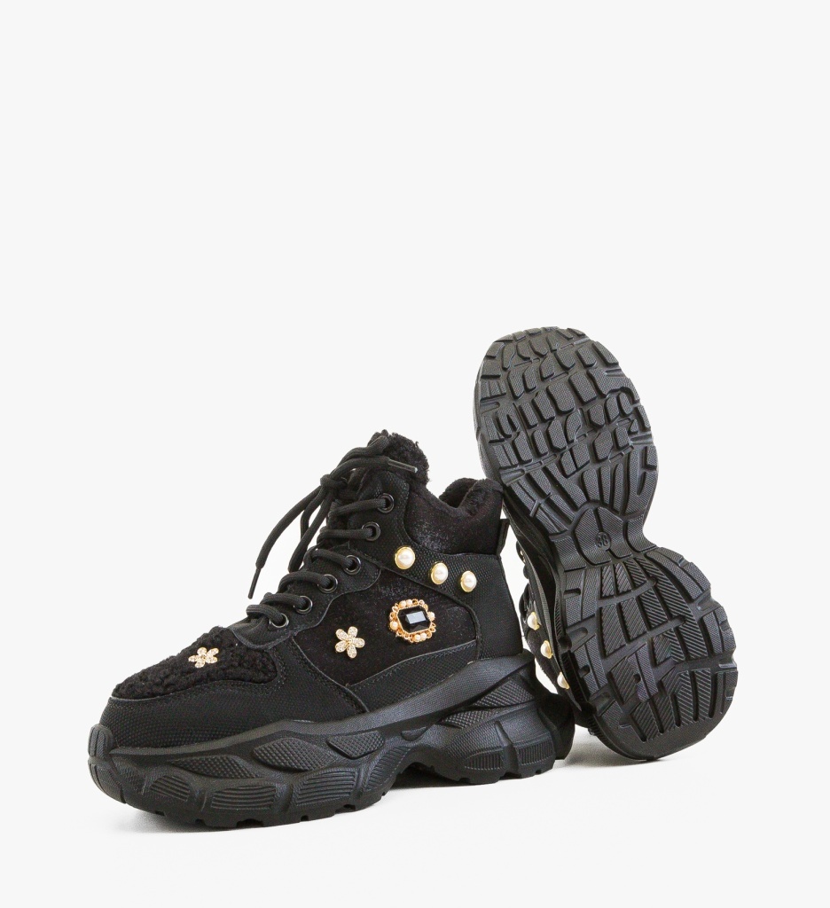 Sneakers Dama Erbazy Negri - Confort și Stil - imagine 4