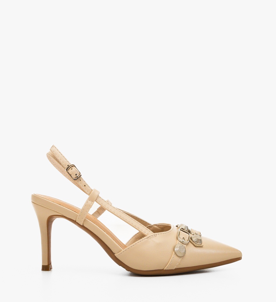 Pantofi Fleur Bej | Eleganță pentru Orice Ocazie - imagine 6