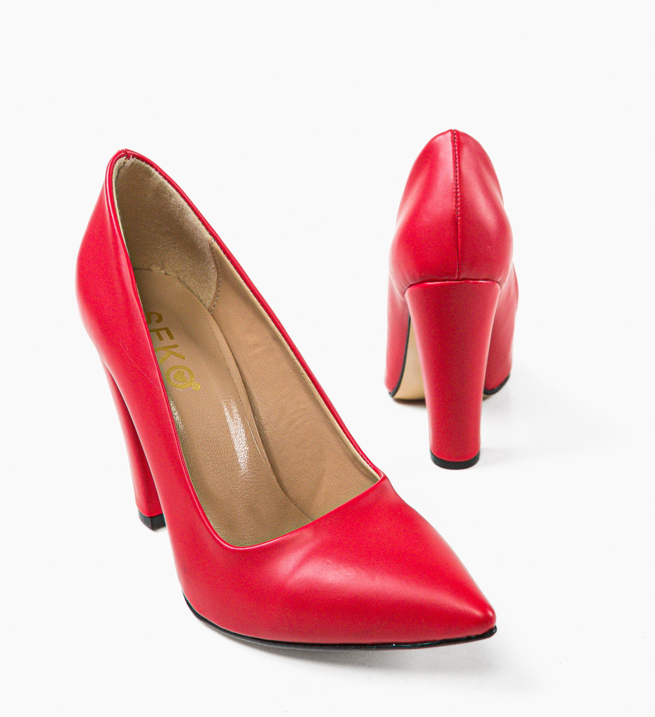Pantofi Clash Rosii - Eleganță și Stil - imagine 4