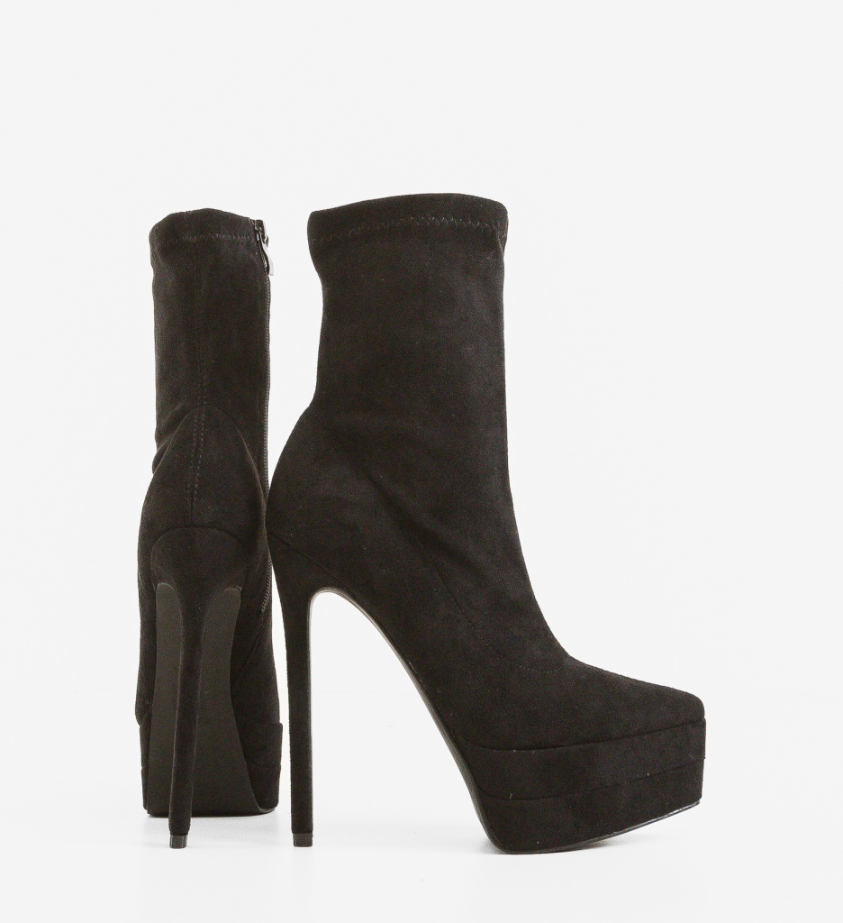 Botine Kazmire Negre Depurtat | Stil & Confort - imagine 5