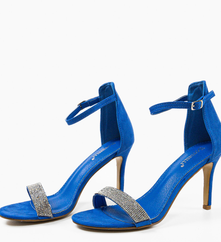 Sandale cu Toc Kandrev Albastre | Eleganță Maximă - imagine 4