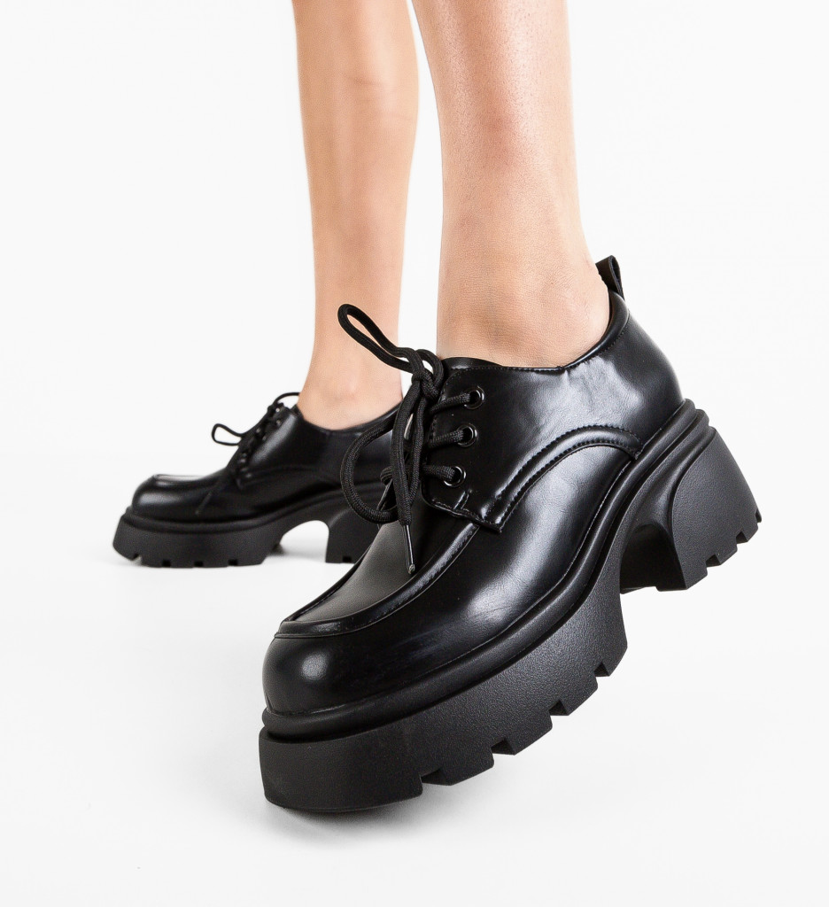 Pantofi Casual Tunysia Negri | Confort Zilnic - imagine 5