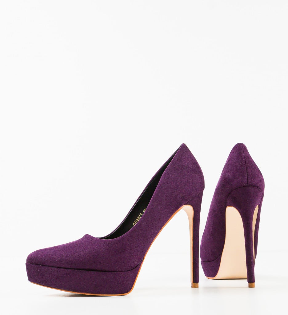 Pantofi cu Toc Antony Mov - Eleganță și Stil - imagine 8