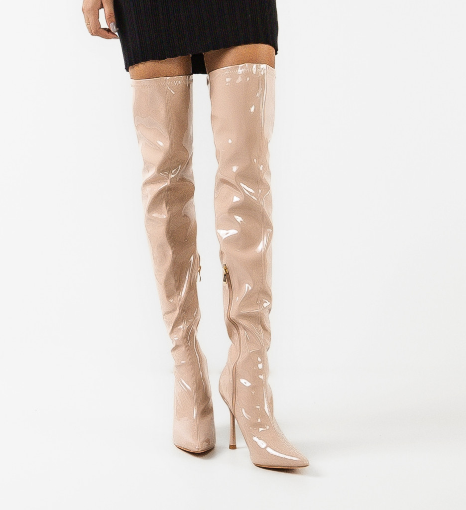 Cizme Dama Estes Bej | Stil Urban Versatil - imagine 2