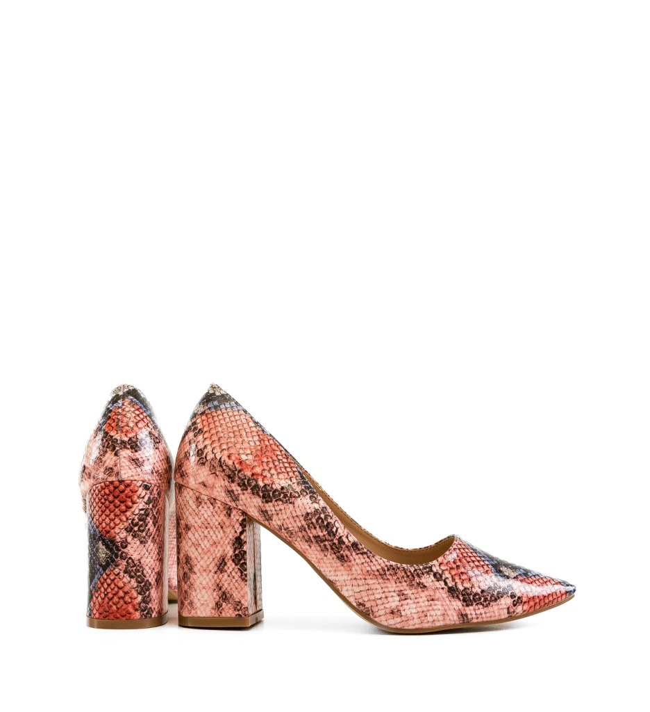 Pantofi cu Toc Codill Roz 2 - Stil Feminin - imagine 6