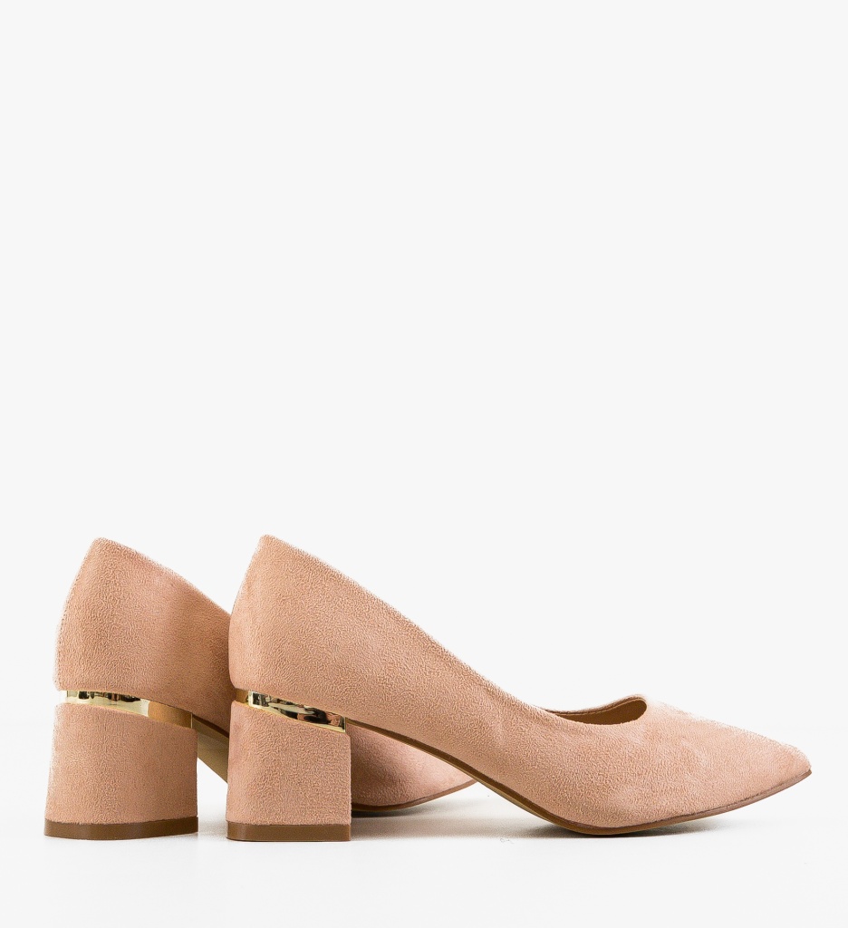 Pantofi Hazmelo Roz cu Toc - Eleganță și Stil - imagine 3