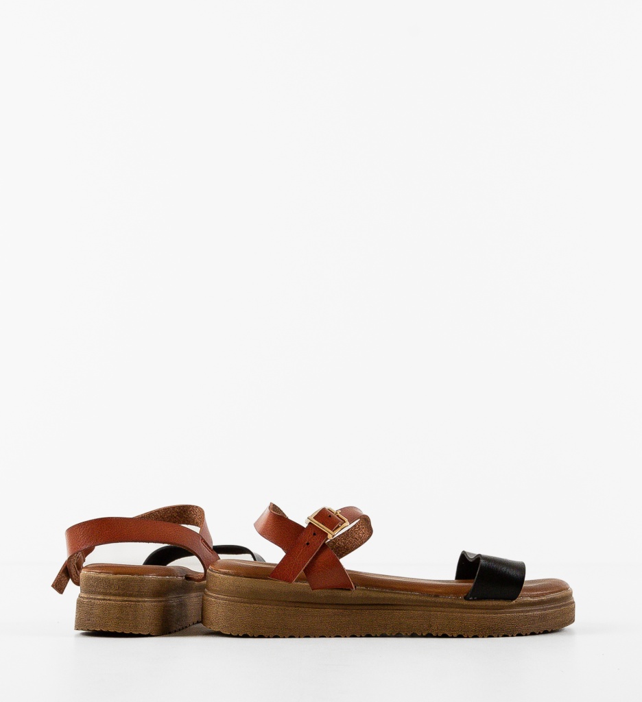 Sandale Patricius Negre Elegante | Confort Garantat - imagine 5