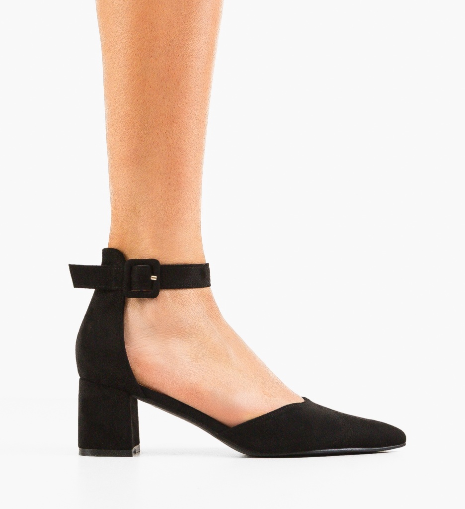 Pantofi Cain Negri Eleganți cu Toc - imagine 6