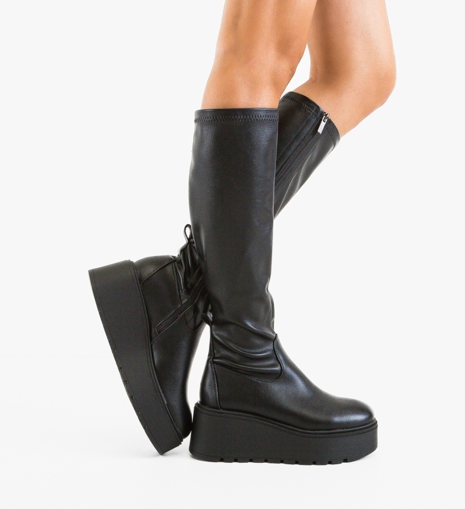 Cizme Dama Negre Pium 2 - Elegante si Comode - imagine 5