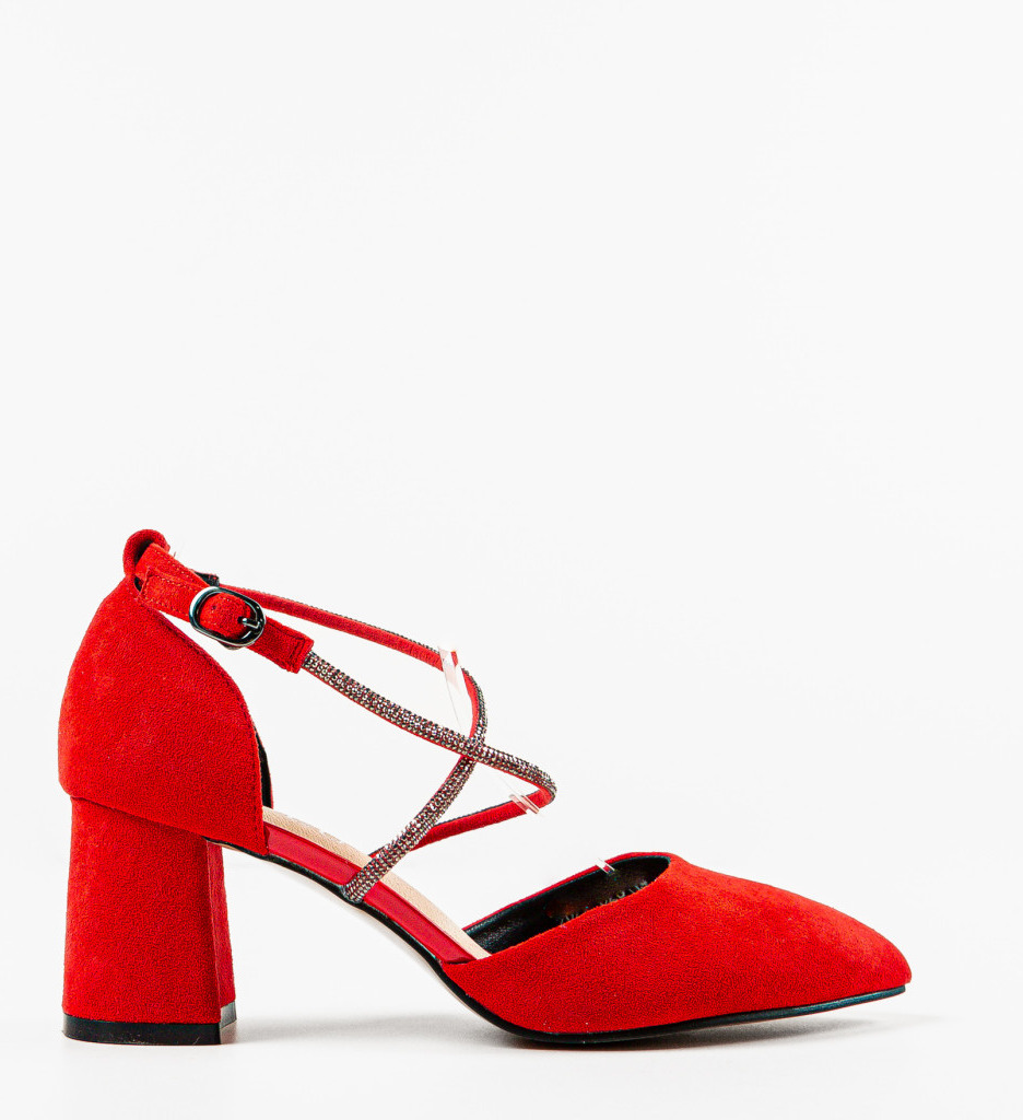 Pantofi Dama Rosii cu Toc | Eleganță Asigurată - imagine 4