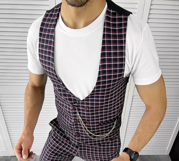 Vesta Elegantă Bărbați Slim Fit | Model Modern