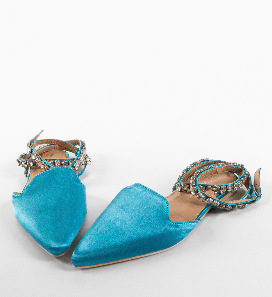 Balerini Josie Albastri - Confort Casual - imagine 6