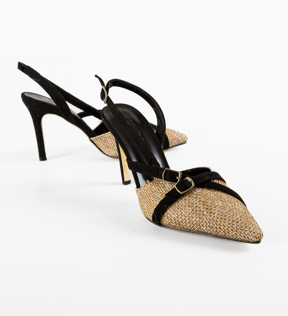 Pantofi Dama Leron Negri | Eleganță și Stil - imagine 4