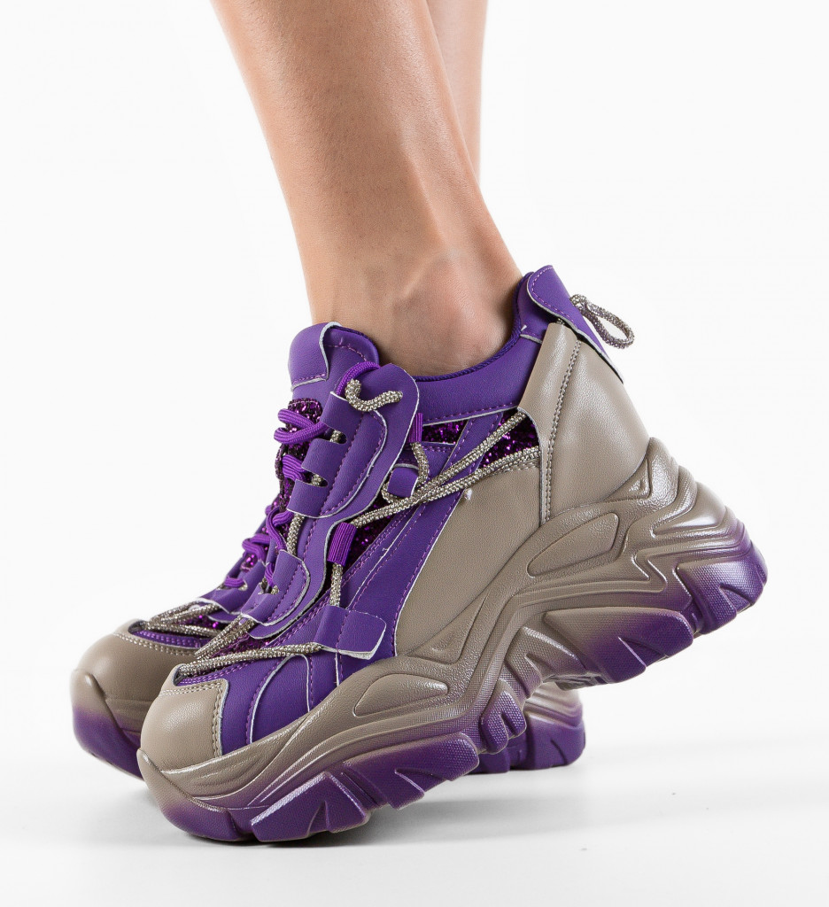 Sneakers Dama Andaluzia Mov - Confort & Stil Urban