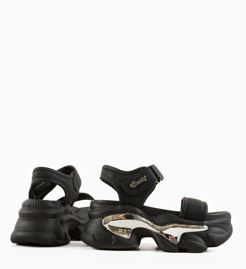 Sandale Dama Yaaxe Negre | Eleganță și Confort - imagine 6