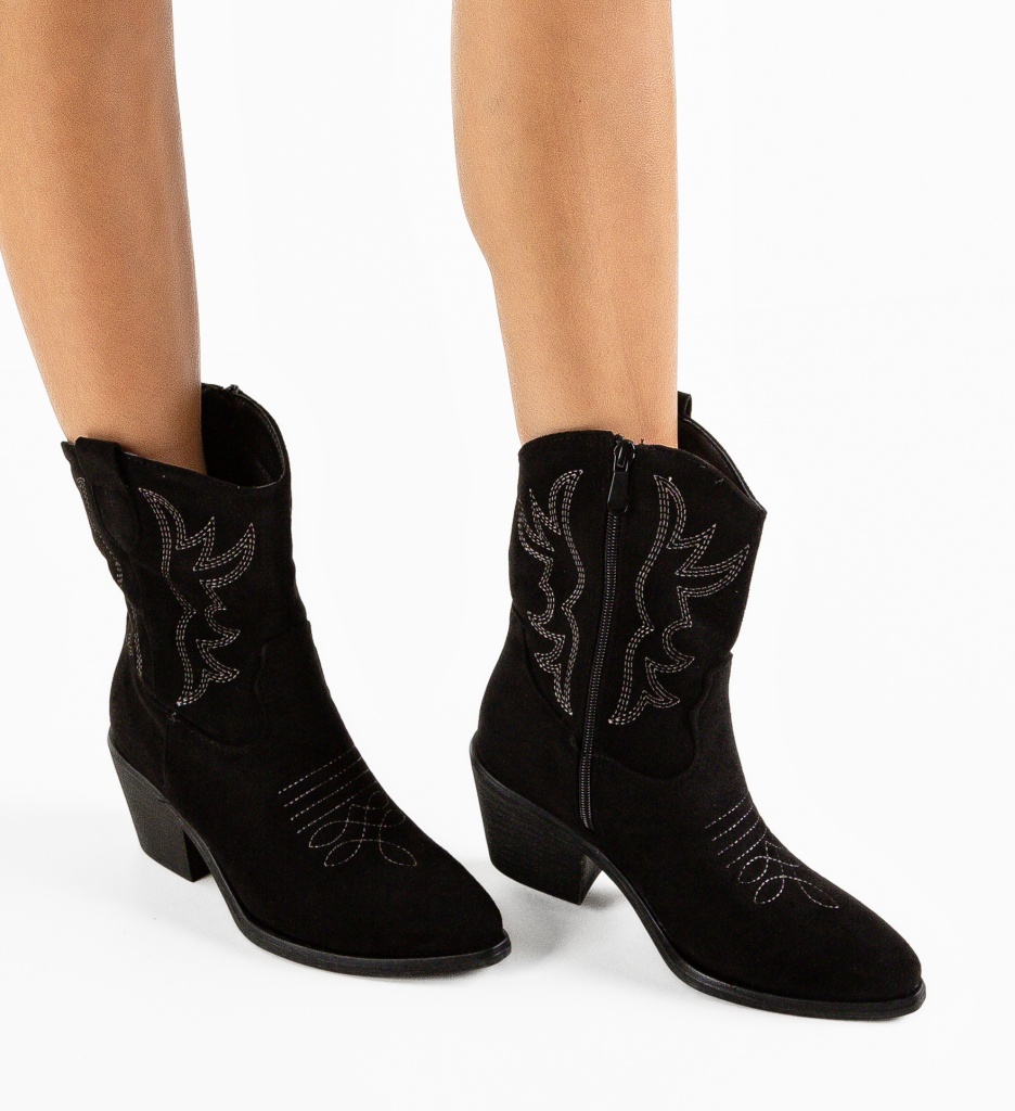 Botine Kamal Negre - Eleganță și Stil - imagine 1