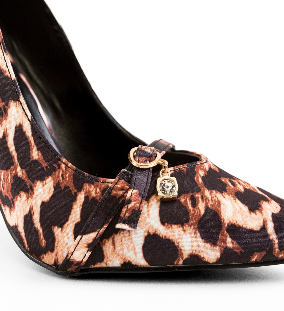 Pantofi Stiletto Katie Animal Print | Stil Unic - imagine 4