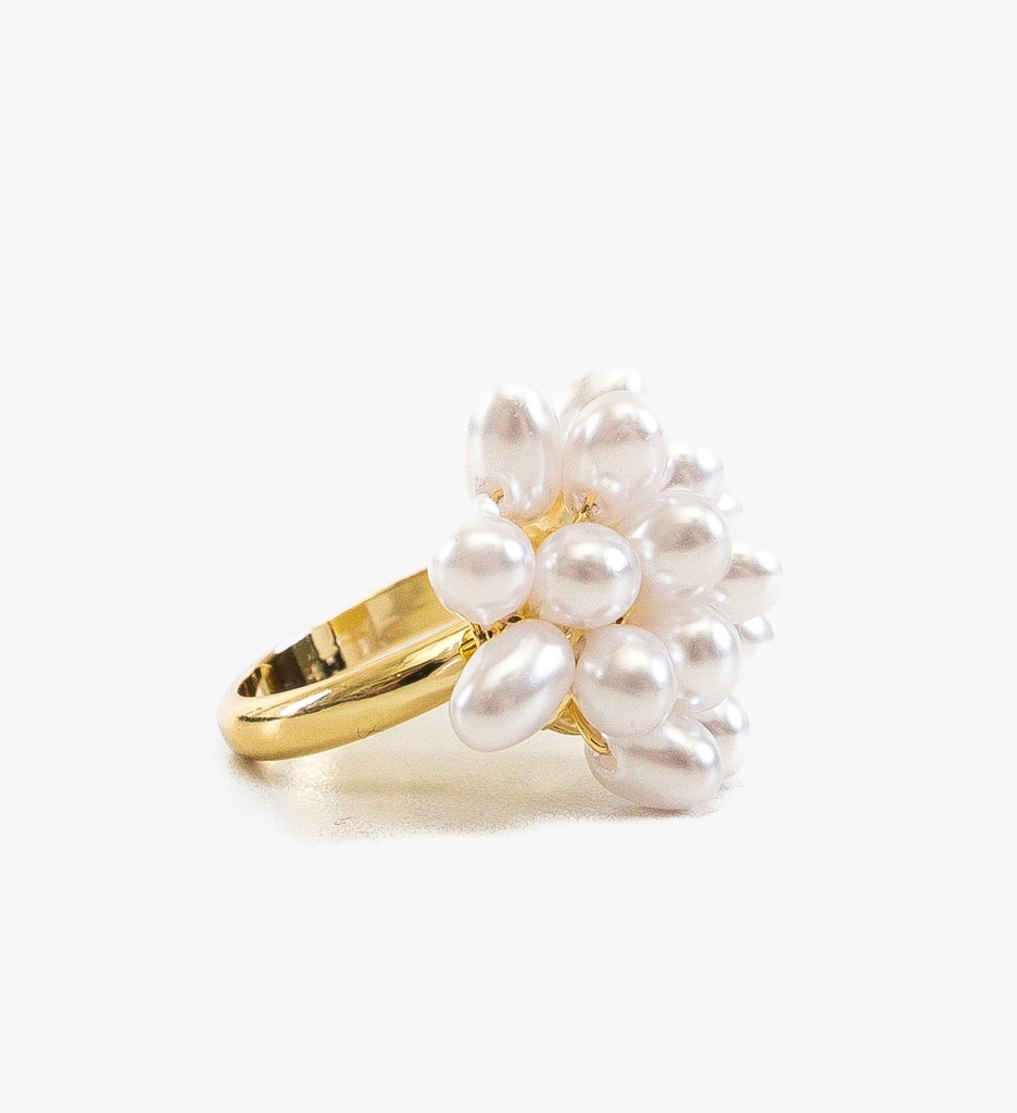 Inel Perlly Auriu | Accesoriu Elegan
