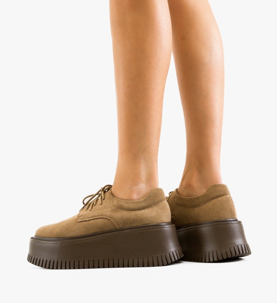 Benve Pantofi Casual Dama Bej Confort - imagine 3