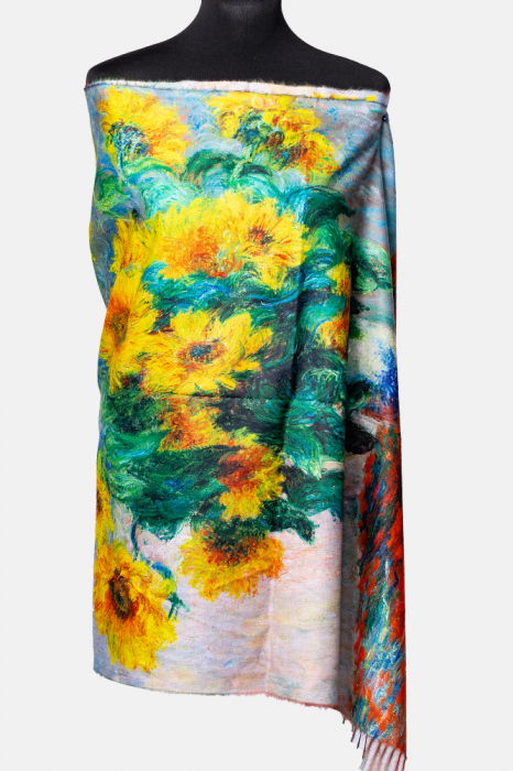 Eșarfă Van Gogh Shopika | Lurex Premium - imagine 1