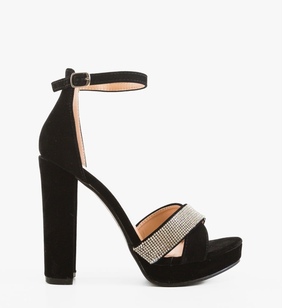 Sandale cu toc Sororas Negre - Eleganță și Stil - imagine 6