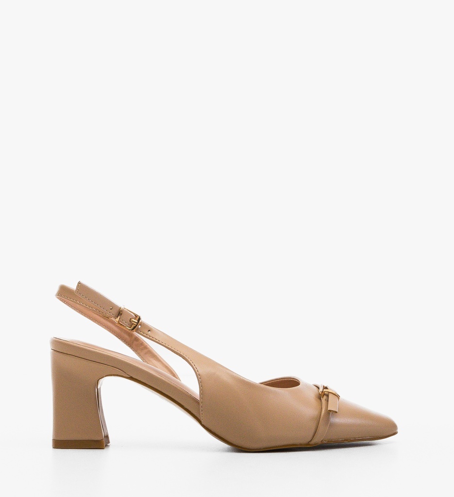 Pantofi Dama Lalak Nude Eleganți - imagine 6