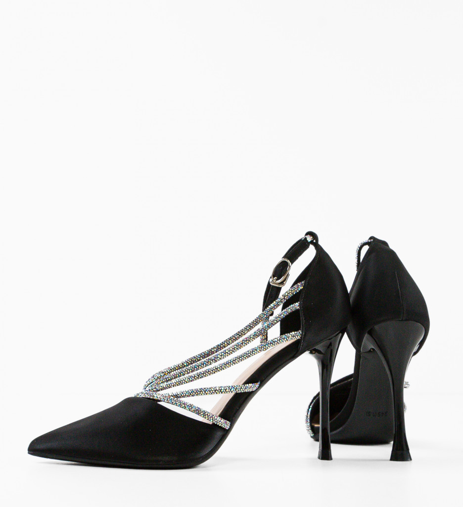 Pantofi Metztli Negri | Eleganță și Stil - imagine 7