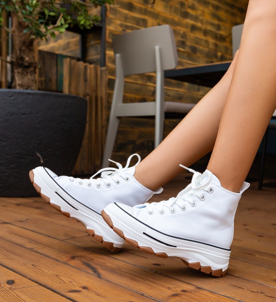 Sneakers Dama Blait Albi - Confort și Stil - imagine 2