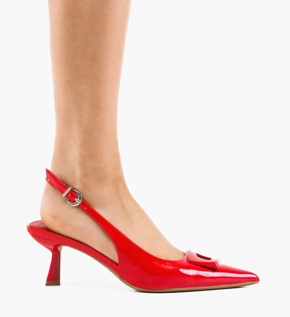 Pantofi Stiletto Dama Rosii Amoic - Eleganta Asigurata - imagine 4