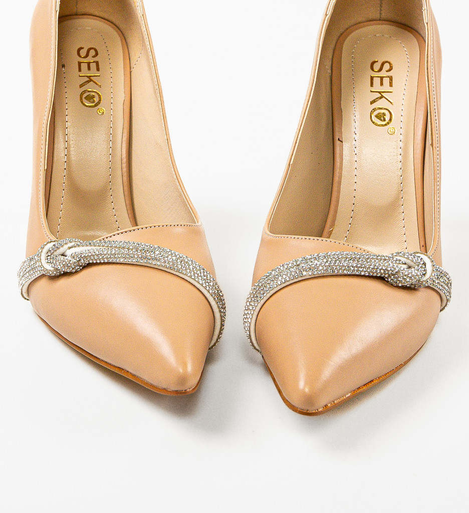 Pantofi cu toc Shykdem Nude - Eleganți și Versatili - imagine 7